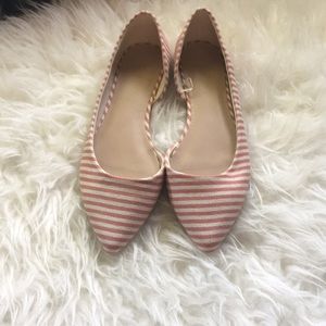 Forever 21 striped pointy toe size 9 flats